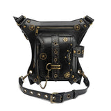 Punk Motorcycle Chain Waist Bag Retro Pockets Outdoor Leg Bag