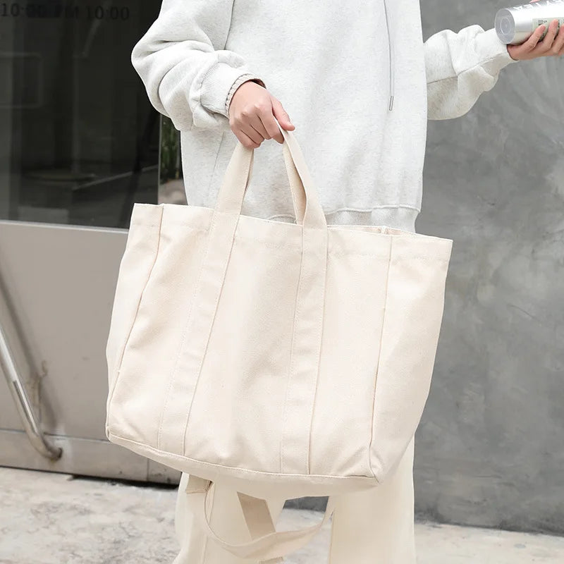 Women's Casual Art Canvas Shoulder Bag Handbag Retro Large Capacity Tote Bag