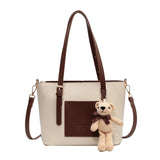 Women's Contrast Shoulder Bag Big Handbag