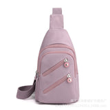 Women's Nylon Chest Bag Large Capacity Shoulder Messenger