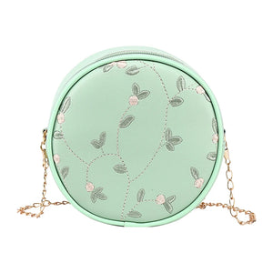 Mini Embroidered Chain Crossbody Bag Women's Messenger Bag