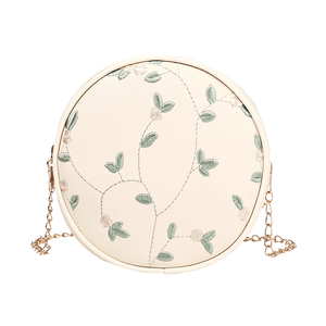 Mini Embroidered Chain Crossbody Bag Women's Messenger Bag