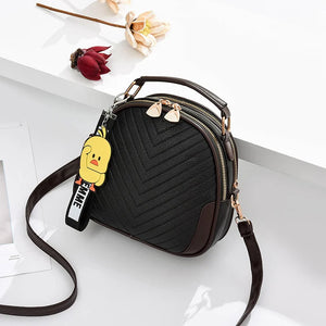 Women's Round Handbag Large Capacity Shoulder Bag