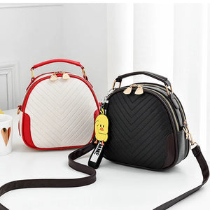 Women's Round Handbag Large Capacity Shoulder Bag