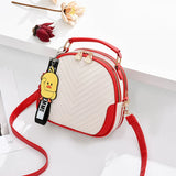 Women's Round Handbag Large Capacity Shoulder Bag
