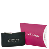 Eco-Friendly Leather Card Holder Purse with Zipper Closure