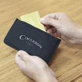 Eco-Friendly Leather Card Holder Purse with Zipper Closure