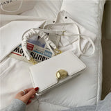 Women's Fold Portable Small Square Bag Crossbody Shoulder Bag