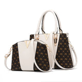 Women's V-Shaped Handbag Soft PU Leather Shoulder Bag