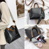 Women's High-Capacity Shoulder Bag Multi-Function Handbag