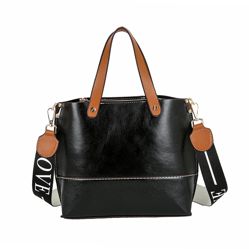 Women's High-Capacity Shoulder Bag Multi-Function Handbag