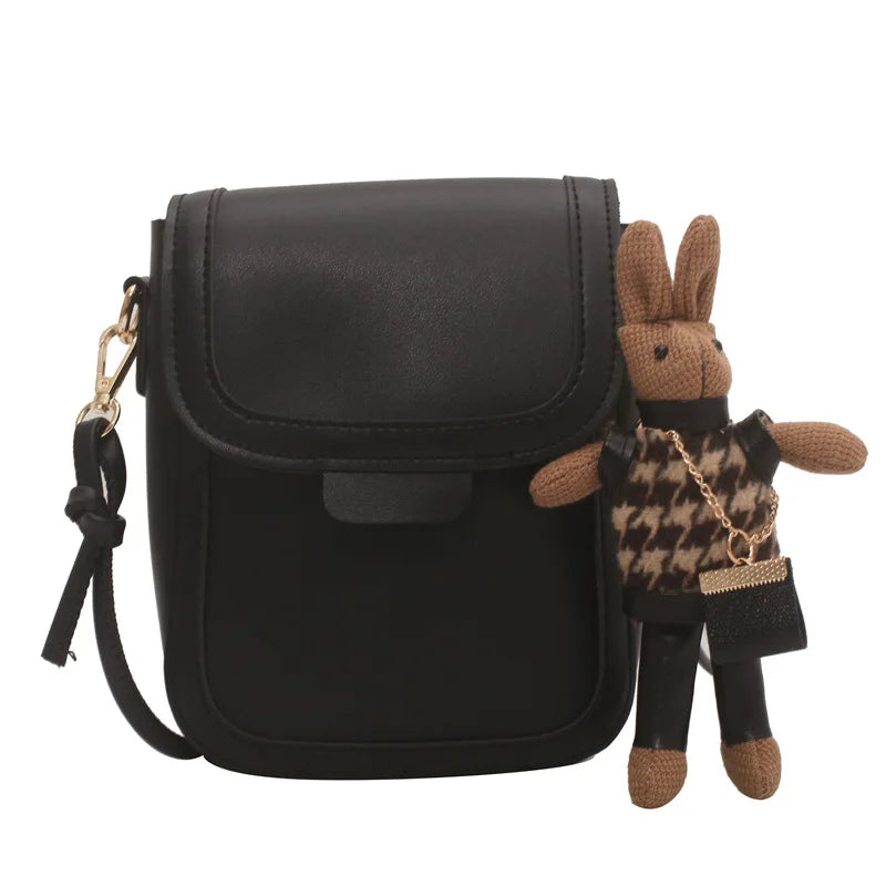Mini Cross-body Mobile Phone Shoulder Bag Women's PU Leather Clutches