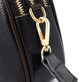 Women's Cowhide Shoulder Bag Wide Woven Leather Messenger Purse