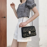 Diamond Belt Bag for Women, Small Chain Messenger Bag, Large Capacity Handbag
