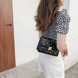Diamond Belt Bag for Women, Small Chain Messenger Bag, Large Capacity Handbag