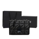 Diamond Belt Bag for Women, Small Chain Messenger Bag, Large Capacity Handbag