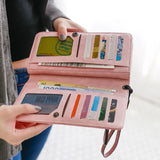 Women's Long Zipper Wallet Large Capacity Multi-function Mobile Wallet