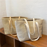 Large-Capacity Straw Woven Shoulder Bag for Women