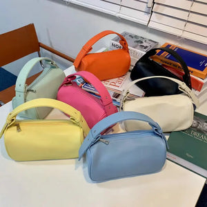 Women's Candy Portable Hand Bag Zipper One-Shoulder Diagonal Bag