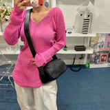 Women's Candy Portable Hand Bag Zipper One-Shoulder Diagonal Bag