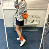 Women's Candy Portable Hand Bag Zipper One-Shoulder Diagonal Bag