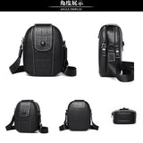 Women's Leather Mini Bag Vertical Key Messenger Bag