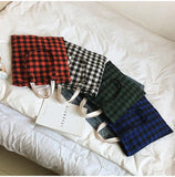 Women's Plaid Canvas Shopping Shoulder Bag Large-capacity Handbag