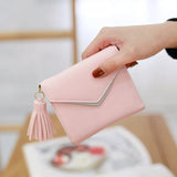 Women's Short Wallet Three-Fold Buckle Purse