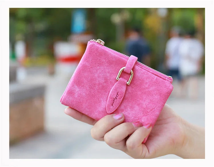 Women's Frosted Leaf Mini Pocket Wallet