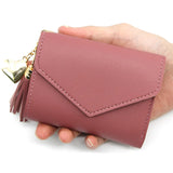 Women's Small Tassel Handbag Wallet Purse