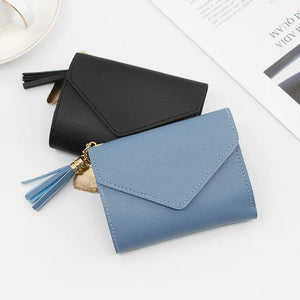 Women's Small Tassel Handbag Wallet Purse