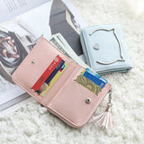 Women's Lovely Small Fresh Two-Fold Change Purse