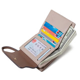Women's Short Purse Small Fresh Zipper Wallet Large Capacity