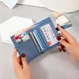 Embroidered Women's Short Wallet Draw Belt Card Slot Zero Wallet