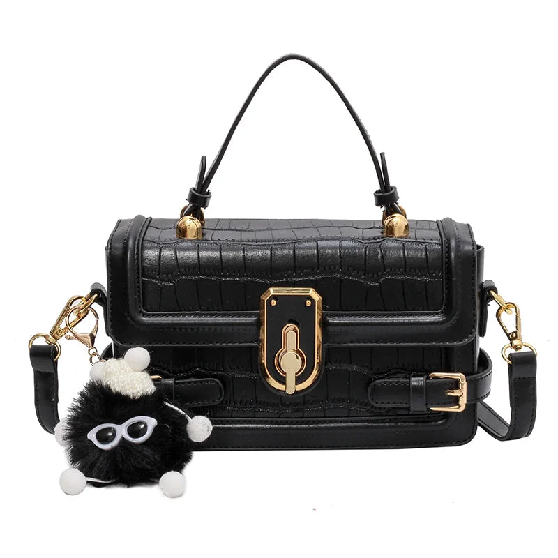 Women's Shoulder Bag Messenger Bag Fur Pendant Shopper's Purse