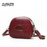 Women's Soft Leather Shoulder Bag Round Pig Ladies Handbag