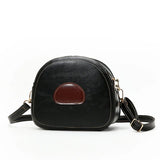 Women's Soft Leather Shoulder Bag Round Pig Ladies Handbag