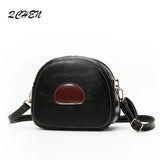Women's Soft Leather Shoulder Bag Round Pig Ladies Handbag