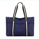 Women's Nylon Shoulder Handbag Large Capacity Travel Shopping Beach Bag