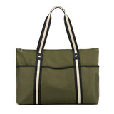 Women's Nylon Shoulder Handbag Large Capacity Travel Shopping Beach Bag