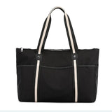 Women's Nylon Shoulder Handbag Large Capacity Travel Shopping Beach Bag