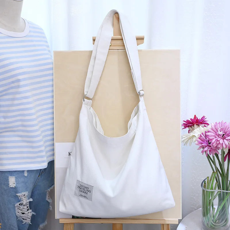Retro Single Shoulder Bag Canvas Messenger Bag Large Capacity Cross-Body