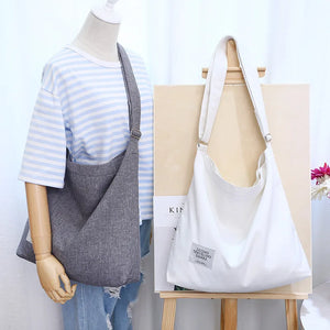Retro Single Shoulder Bag Canvas Messenger Bag Large Capacity Cross-Body
