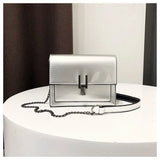 Women's Small Bag Mirror Chain Shoulder Messenger Bag