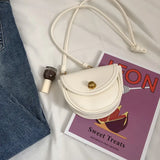 Women's PU Retro Saddle Bag Crossbody
