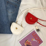Women's PU Retro Saddle Bag Crossbody