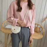 Women's PU Retro Saddle Bag Crossbody
