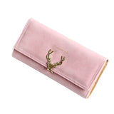 Women's Frosted Lock Buckle Wallet - Cartoon Print