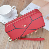 Women's Long Zipper Wallet Clutch Phone Bag Multiple Colors