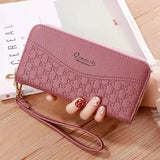 Women's Long Clutch Bag Star Print Double Zipper Phone Bag